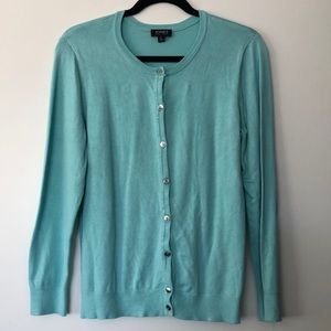 Blue cardigan